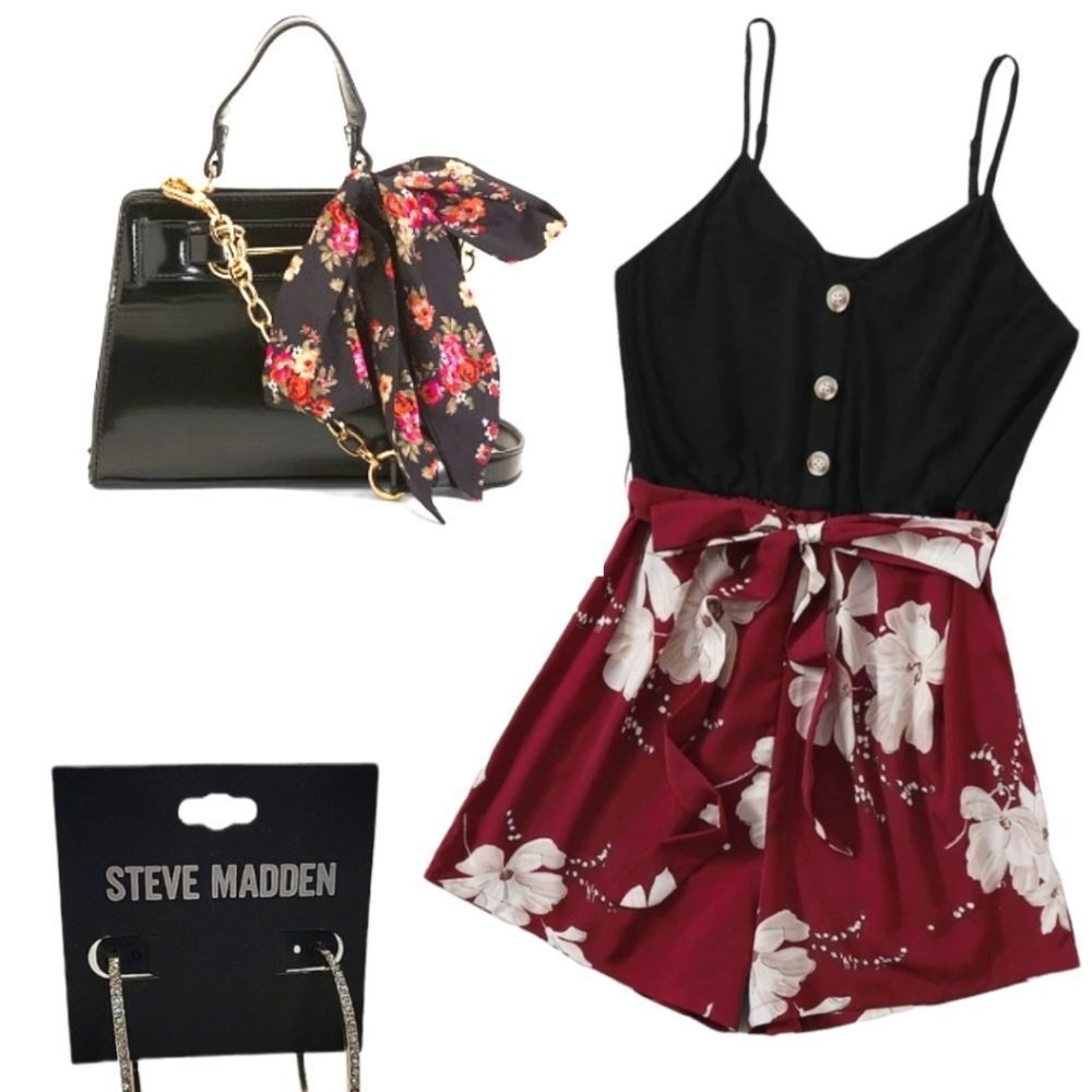 NWT STEVE MADDEN BLACK BROMINA CROSSBODY BAG WITH SCARF GOLD